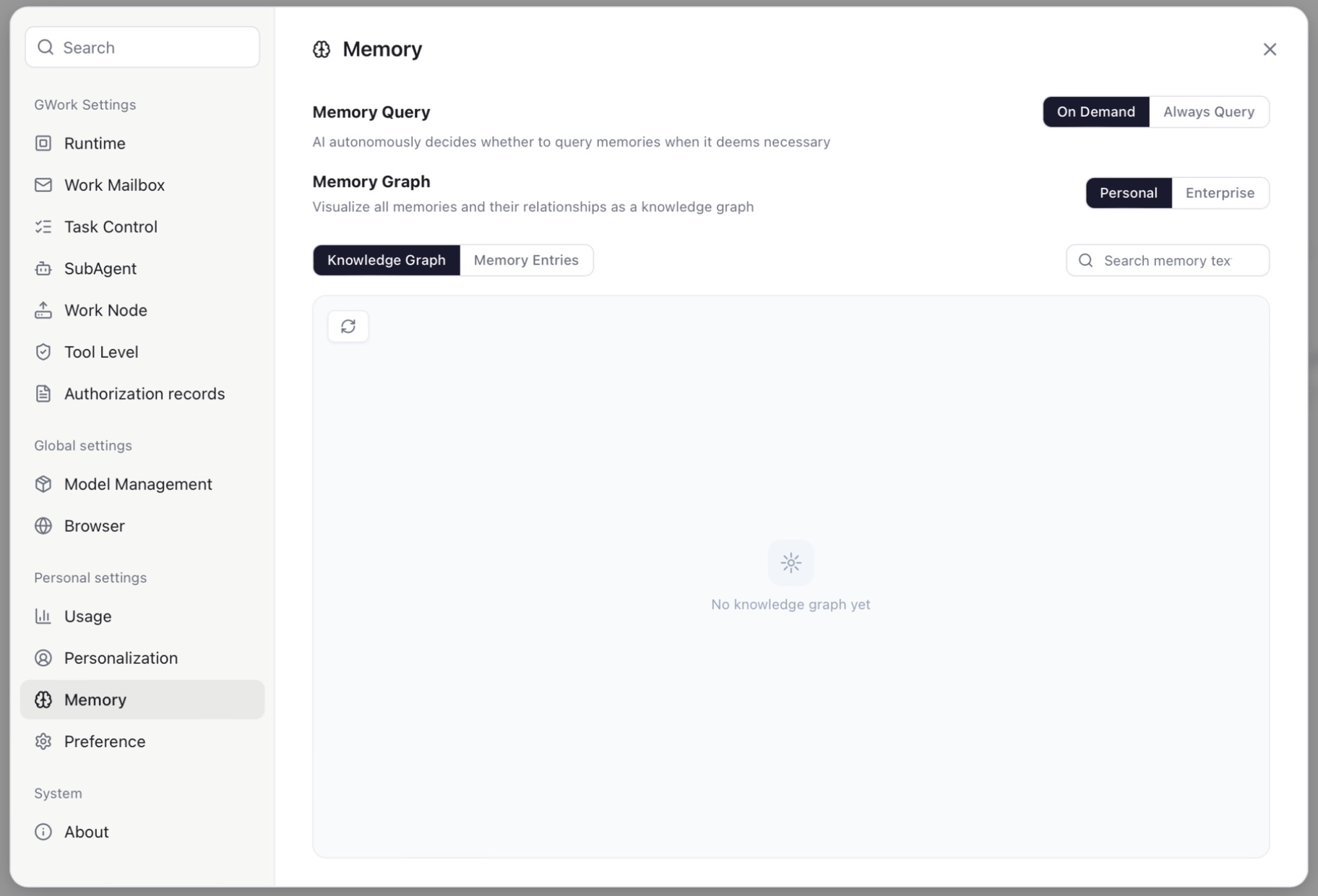 Memory page — Knowledge Graph