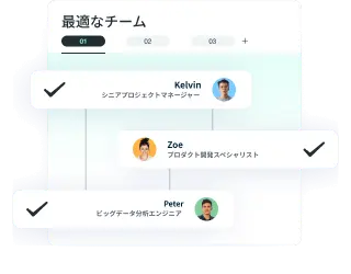 最適なメンバーを選ぶ