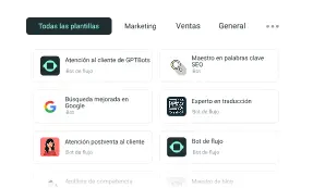 Plantillas y experiencia probadas