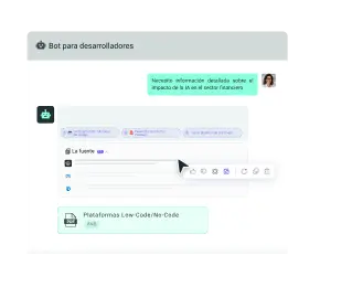 Respuestas instantáneas y precisas con referencias