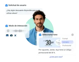 solutions-Los agentes de IA interactúan como humanos para mejorar la experiencia del cliente.