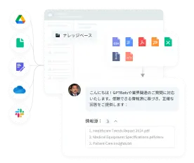solutions-customer-support-企業ナレッジの連携-正確かつ網羅的な回答を提供